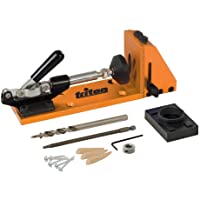 Triton 355399 Guía y Accesorios para Agujeros Ocultos- 0 V- naranja- Set de 7 Piezas